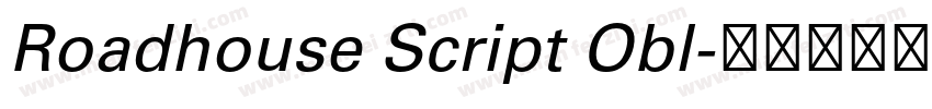 Roadhouse Script Obl字体转换